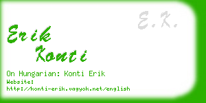 erik konti business card